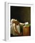 Jean Paul Marat, politician and publicist, dead in his bathtub, assassinated in 1793.-Jacques Louis David-Framed Giclee Print