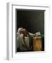 Jean Paul Marat, Politician, Dead in His Bathtub, Assassinated by Charlotte Corday, 1792-Jacques-Louis David-Framed Giclee Print