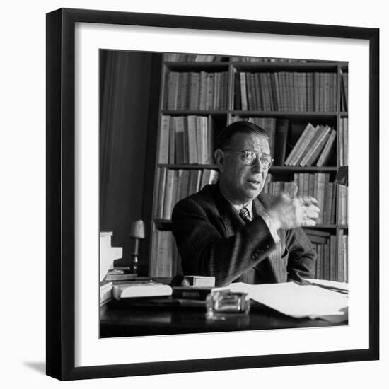 Jean-Paul Sartre-null-Framed Photo