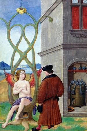 Dialogue Between the Alchemist and Nature, 1516 (Vellum)