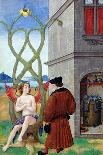 Dialogue Between the Alchemist and Nature, 1516 (Vellum)-Jean Perreal-Stretched Canvas