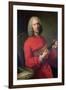 Jean-Philippe Rameau (1683-1764) with a Violin-Jacques Andre Joseph Aved-Framed Giclee Print