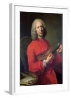Jean-Philippe Rameau (1683-1764) with a Violin-Jacques Andre Joseph Aved-Framed Giclee Print
