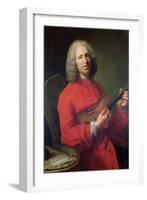 Jean-Philippe Rameau (1683-1764) with a Violin-Jacques Andre Joseph Aved-Framed Giclee Print