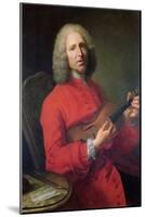 Jean-Philippe Rameau (1683-1764) with a Violin-Jacques Andre Joseph Aved-Mounted Giclee Print