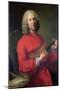 Jean-Philippe Rameau (1683-1764) with a Violin-Jacques Andre Joseph Aved-Mounted Giclee Print