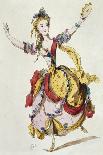 Sketch of Stage Costume of Mademoiselle Allard in Fetes Lyriques, Ballet with Music-Jean-Philippe Rameau-Giclee Print