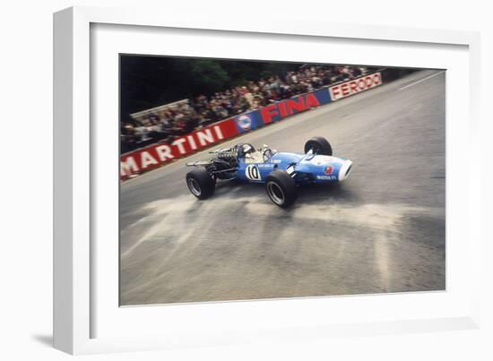 Jean-Pierre Beltoise Driving a Matra, Belgian Grand Prix, Spa-Francorchamps, 1968-null-Framed Photographic Print