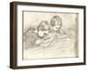 Jean-Pierre Hoschede (1877-1961) and Michel Monet (1878-1966) Drawing (Pencil on Paper)-Claude Monet-Framed Giclee Print