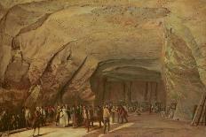 Entrance and Interior of a Cave Used as a Warehouse for Salt in Dieppedalle, C.1798-Jean-Pierre Houel-Giclee Print