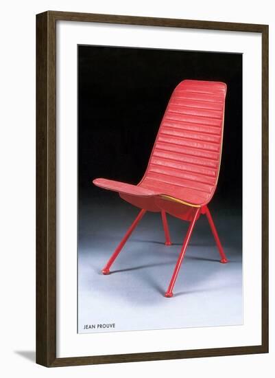 Jean Prouve Chair-null-Framed Art Print