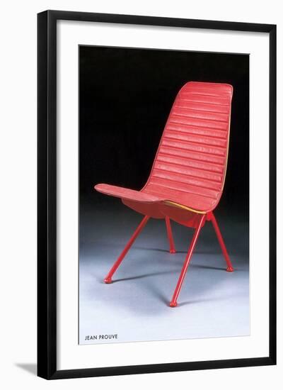 Jean Prouve Chair-null-Framed Art Print