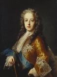 Portrait of King Louis Xv (1715-1774), as a Youth,  Half Length, Wearing a Yellow Coat with the…-Jean Ranc (Attr to)-Framed Stretched Canvas