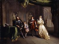 King Charles Taking Leave of his Children-Jean Raoux-Giclee Print