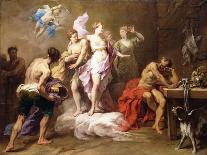 Venus Ordering Arms from Vulcan for Aeneas-Jean Restout-Laminated Giclee Print