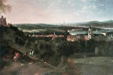 View Across Greenwich Park Towards London, Painted For Louis XV in Paris-Jean Rigaud-Giclee Print