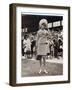 Jean Shrimpton (B.1942) at the Melbourne Cup in 1965-Australian Photographer-Framed Giclee Print