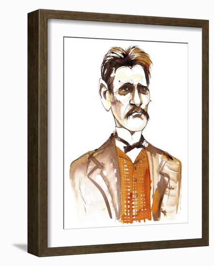 Jean Sibelius, caricatured as a younger man-Neale Osborne-Framed Giclee Print