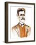 Jean Sibelius, caricatured as a younger man-Neale Osborne-Framed Giclee Print