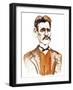 Jean Sibelius, caricatured as a younger man-Neale Osborne-Framed Giclee Print