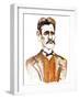 Jean Sibelius, caricatured as a younger man-Neale Osborne-Framed Giclee Print