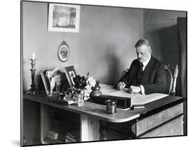 Jean Sibelius in His Studio, 1915-null-Mounted Giclee Print