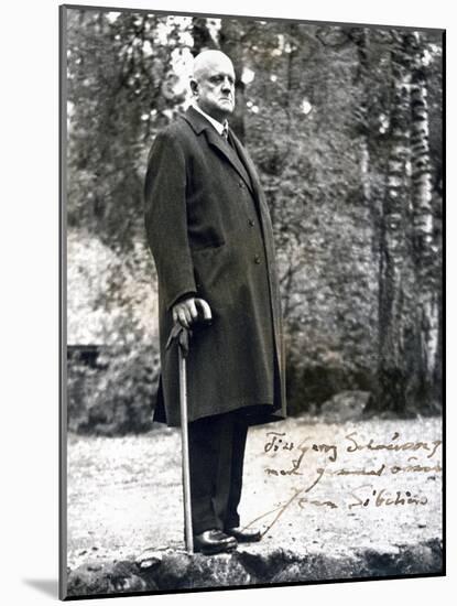 Jean Sibelius, Signed Photograph, 1935-null-Mounted Giclee Print