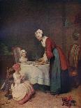 'Woman with Kitten', 18th century-Jean-Simeon Chardin-Giclee Print