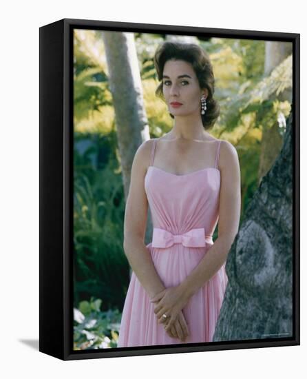 Jean Simmons-null-Framed Stretched Canvas