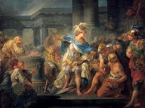 Alexander Cuts the Gordian Knot, Late 18th/Early 19th Century-Jean Simon Berthelemy-Laminated Giclee Print