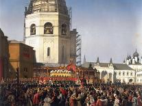Procession after the Coronation of Tsar Alexander II of Russia, Moscow, 1856-Jean Sorieul-Mounted Giclee Print