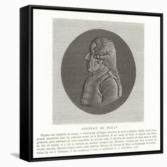 Jean Sylvain Bailly, French Astronomer, Mathematician and Revolutionary Politician-null-Framed Stretched Canvas