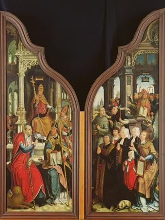 The Fathers of the Church and the Donors, from the Triptych of the Immaculate Conception