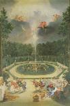 The Groves of Versailles, Perspective View of the Three Fountains with Cherubs Raking and Watering-Jean Cotelle the Younger-Giclee Print