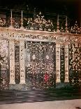 Gates, Transom Panel and Overthrow from the Clarendon Building, Oxford, circa 1710 (Wrought Iron)-Jean Tijou-Stretched Canvas