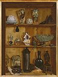 A Trompe L'Oeil Letter Rack with Letters and a Medallion-Jean Valette-Penot-Mounted Giclee Print