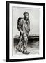 Jean Valjean, Illustration from "Les Miserables" by Victor Hugo 1862-Gustave Brion-Framed Giclee Print