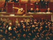 Jean Jaures,1859 - 1914, French Socialist, at the Tribunal of the Dreyfus Affair-Jean Veber-Laminated Giclee Print