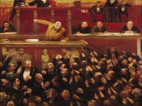 Jean Jaures,1859 - 1914, French Socialist, at the Tribunal of the Dreyfus Affair-Jean Veber-Mounted Giclee Print