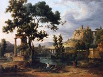 Capriccio Landscape-Jean Victor Bertin-Art Print