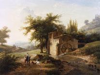 A Mill, 1800-06-Jean Victor Bertin-Stretched Canvas