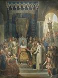 Boethius (480-524) Bidding Farewell to His Family-Jean Victor Schnetz-Giclee Print