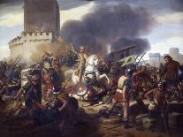 Count Eudes Defending Paris Against Normans in 885-Jean-Victor Schnetz-Giclee Print
