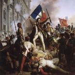 Le combat devant l'Hôtel de Ville, le 28 juillet 1830-Jean Victor Schnetz-Giclee Print