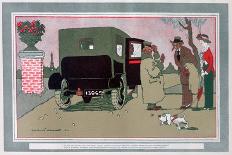 The New Chauffeur, French Motoring Cartoon, 1913-Jean Villemot-Giclee Print