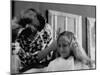 Jeanie Laughlin Crying While Getting a Hair Cut-Stan Wayman-Mounted Photographic Print