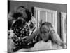 Jeanie Laughlin Crying While Getting a Hair Cut-Stan Wayman-Mounted Photographic Print