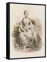 Jeanne-Antoinette Poisson, Madame De Pompadour, Mistress of Louis Xv-null-Framed Stretched Canvas