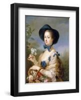 Jeanne-Antoinette Poisson, Marquise De Pompadour (Belle Jardinier)-Carle van Loo-Framed Giclee Print