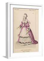 Jeanne-Antoinette Poisson (Marquise de Pompadour), Mistress to Louis XV of France-null-Framed Art Print